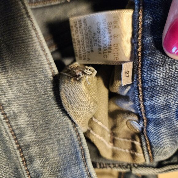 Rag & Bone Womens High Rise Ankle Skinny Jeans Size 27 - Picture 9 of 14